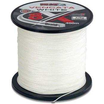 Uni Cat šňůra na sumce Vencata White 8X 0.60mm 57kg, 400m - bílá (Pevná pletená šňůra k lovu sumců upletena z 8mi PE vláken bílé, přírodní barvy.)