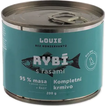Krmivo pro psa Konzerva LOUIE rybí s řasami 200g-KARTON