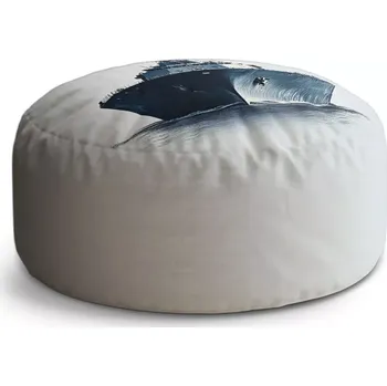 Taburet Sablio Taburet Circle Válečná loď na klidném moři: 38x48 cm