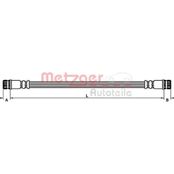 Brzdová hadice Brzdová hadice METZGER 4110474