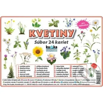 Encyklopedie Súbor 24 kariet - Kvetiny - Petr Kupka Kupka