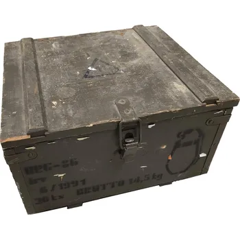 Úložný box Armáda ČR Bedna dřevěná od granátů URG-86 AČR 35 x 31 x 18 cm použitá
