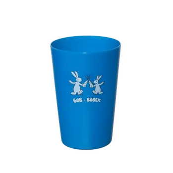 Barevný plastový kelímek s Bob a Bobkem, modrý