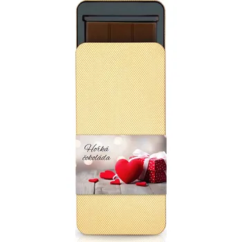 Čokoláda Selllot, s.r.o., K Hájům 34, 155 00 Praha 5 - Vyrobeno v EU Srdíčka - Čokoláda hořká 60% v kovovém dárkovém obalu 100 g