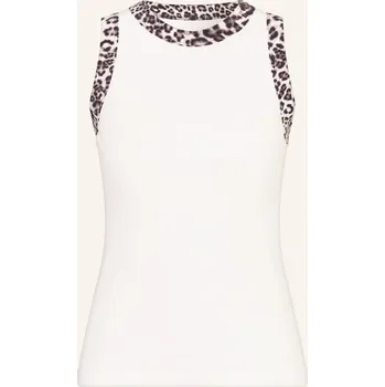 Marc Cain Dámský Top, bílá / černá / světle fialová, 44