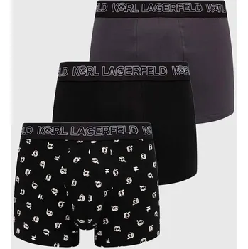 Boxerky Boxerky Karl Lagerfeld 3-pack 245M2104 černá 99X, vel. S