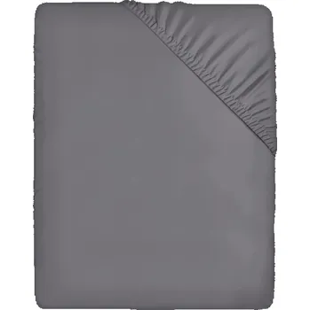 Kouřovod Povlečení Utopia - Vypasované prostěradlo 160x200cm - Šedé - Vypasované prostěradlo z broušeného