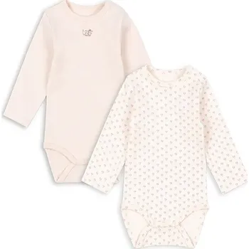 Kojenecký body Kojenecké body Fanga Fontana BELLO 2 PACK LS BODY OCS FA100001 růžová 03X, vel. 68