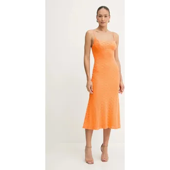Dámské oblečení Šaty Bardot ADONI 57998DB1 oranžová 20X, vel. L