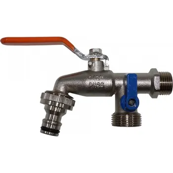 Ventil Zahradní ventil 1/2" DVOJTÝ s páčkou