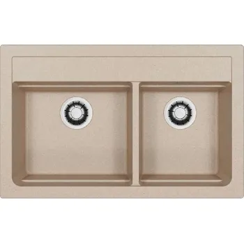 Granitový dřez Alveus Atrox - Granitový dřez 79x50 cm, Quick-Close, ivory 1149217