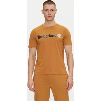 Pánské tričko Timberland T-Shirt TB0A5UPQ Béžová Regular Fit XXL
