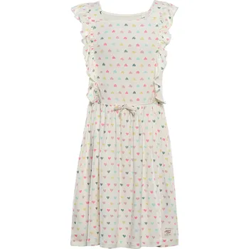 Dívčí šaty Alpine Pro Edano Dívčí letní šaty KSKE158 krémová 104-110