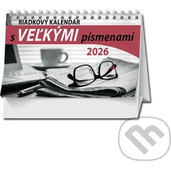 Doplněk ke knize Stolový Riadkový kalendár s veľkými písmenami 2026 - Spektrum grafik Spektrum grafik