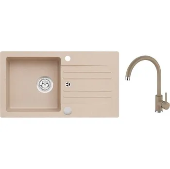 Alveus - Set dřezu Cortina 140 a baterie Kati, beige SETA25980