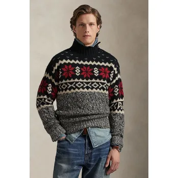 Pánský svetr Svetr s příměsí vlny Polo Ralph Lauren 710982256 vícebarevná MLC, vel. L