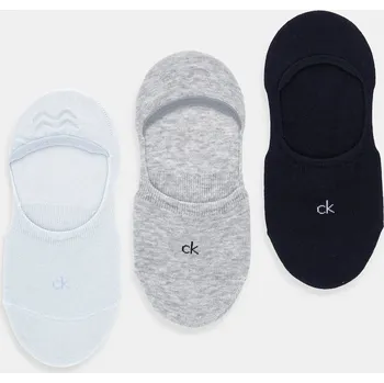 Pánská móda Kotníkové ponožky Calvin Klein 3-pack 701234370 modrá 05X, vel. 39/42