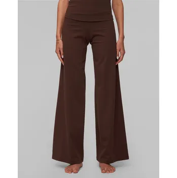 Dámské kalhoty Dámské široké Kalhoty Deha V Hnědé Barvě A00158-26123