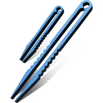 Péče o řasy a obočí Canku Pinzeta C1114, 2 ks Barva: Modrá