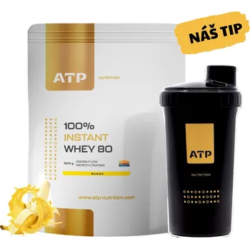 Protein AKCE ATP Nutrition 100% Instant Whey 80 CFM 500 g + ZDARMA Šejkr 700 ml