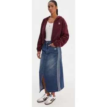 Pánská mikina adidas Mikina Essentials Chenile KE1119 Bordó Loose Fit XS