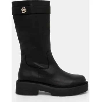 Dámské kozačky Kožené kozačky BOSS Rebby 50529775.001 černá 99X, EUR 41