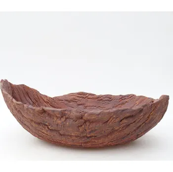 Květináč Keramická Skořápka 26,5 x 21 x 9,5 cm hnědá