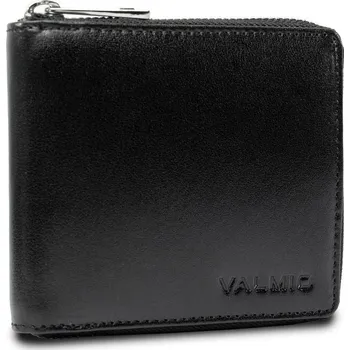Peněženka Valmio Černá kožená peněženka na zip