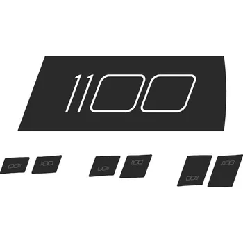 Kardio stroj DT Swiss nálepky - sada ARC 1100 Dicut 29x20 DB (Black)