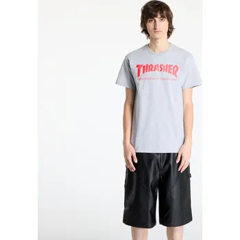 Tričko Thrasher Skate Mag T-Shirt Gray/ Red M