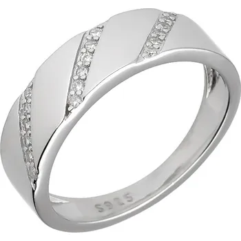 Prsten Argento 73022 Stříbrný prsten - čiré kulaté zirkony | Velikost prstenu: 56mm