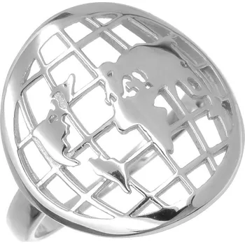Prsten Argento 72899 Stříbrný prsten - zemeguľa | Velikost prstenu: 61mm