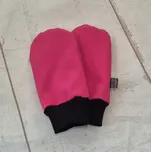 Yháček Mini softshellové rukavice bez palce s beránkem, fuchsiová, II. jakost Velikost:: S