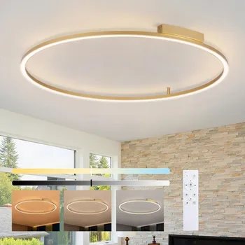 Brilagi - LED Stmívatelné svítidlo PORTOFINO LED/85W/230V pr. 120 cm zlatá + DO