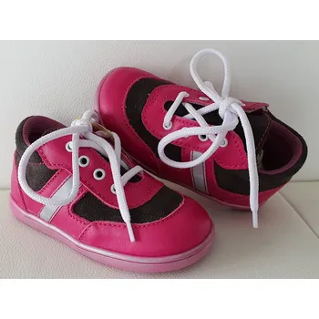 Chlapecké polobotky Jonap kožené boty 051M light šedorůžová Velikost: 25