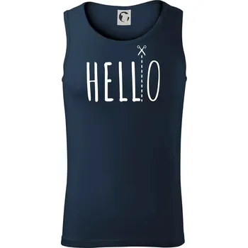 Hello - Tílko pánské Core - XL ( Námořní modrá (velmi tmavá - téměř černá) )