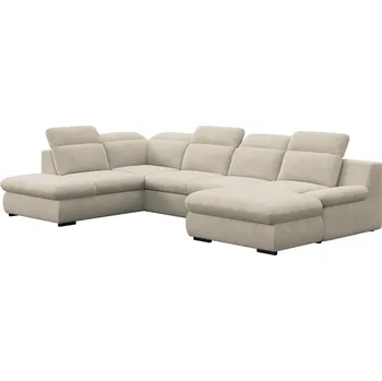 Sedací souprava Rozkládací sedací souprava, písková, levá, LORETA ROH U