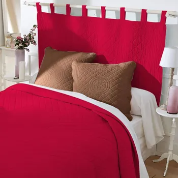 Napínací potah Blancheporte Bavlněné čelo postele Cassandre třešňová 80x90 cm