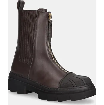 Dámská zimní obuv Kožené kotníkové boty Furla Gum Chelsea YG95FGU.BX3506.4284S hnědá 89X, EUR 39