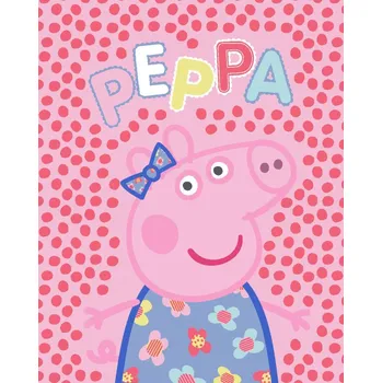 Dětská deka Dětská deka prasátko Peppa 130x160 cm prasátko Pepa George