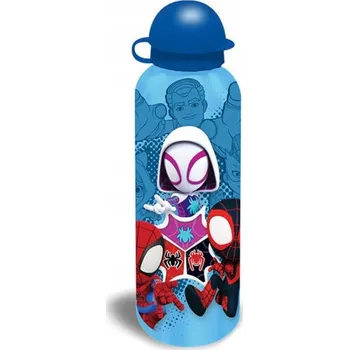 Láhev Hliníková láhev Spiderman Tiny Hero s náušníkem 500 ml