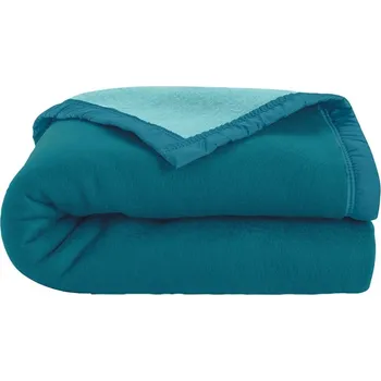 přikrývka Blancheporte Dvoubarevná přikrývka Courtelle 420g/m2 paví modrá 140x200 cm