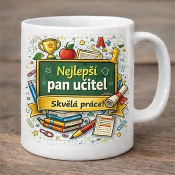 Hrneček pro pana učitele 8 - bílý