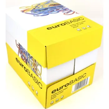 Kancelářský papír Xerografický papír EuroBasic A4, 80 g, 5 x 500 listů