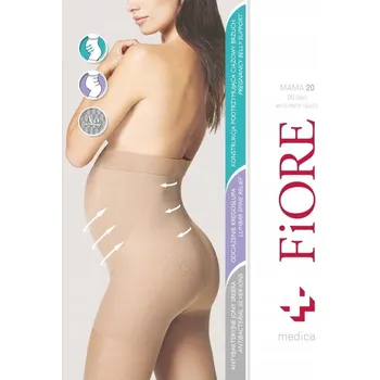 Dámské punčochy Těhotenské Punčocháče Fiore Mama, 20 Denier, hnědé, 2-S