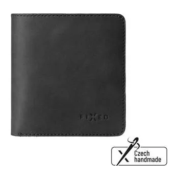 Peněženka Fixed Kožená peněženka Classic Wallet z pravé hovězí kůže, černá
