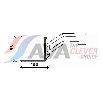 Výměník tepla Výměník tepla, vnitřní vytápění AVA COOLING SYSTEMS FD6614