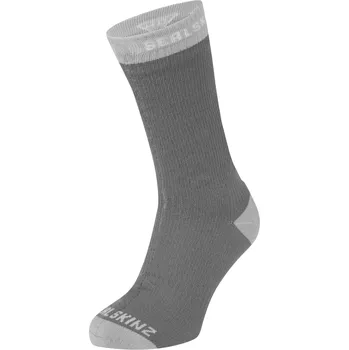 Nepromokavé ponožky SealSkinz Wiveton Velikost ponožek: 39-42 / Barva: šedá