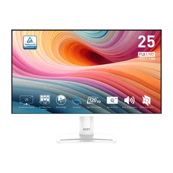 Monitor MSI Pro/MP251W E2/24,5"/IPS/FHD/120Hz/1ms/Bílá/2R