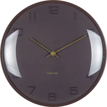 Hodiny Karlsson, Nástěnné hodiny Fuerte Dome, tmavě hnědé - Formadore